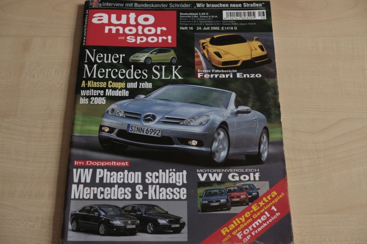 Deckblatt Auto Motor und Sport (16/2002)